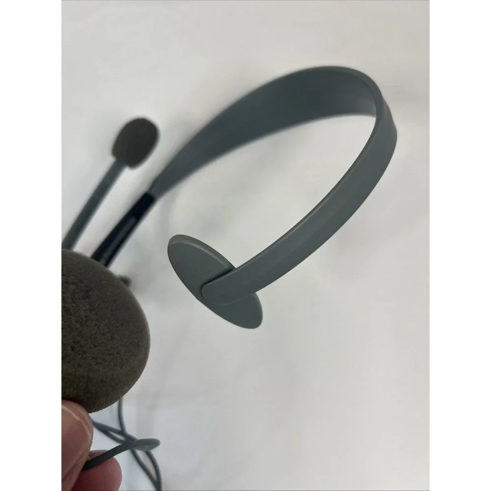 Microsoft Xbox 360 OEM‎ Headband Headset - BLACK/GRAY Untested